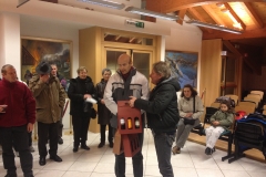 Backstage Coro Cima Tosa Bolbeno Concerto Natale 2012